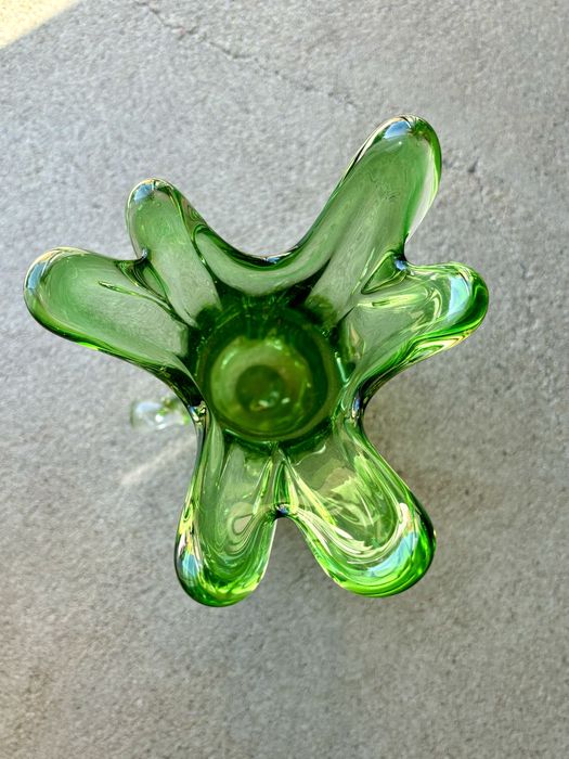 Ogromny Wazon Murano projekt Fratelli Toso Absolutny Rarytas Uranowy