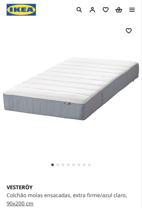 Cama Neiden / colchão Vesteröy 90x200cm