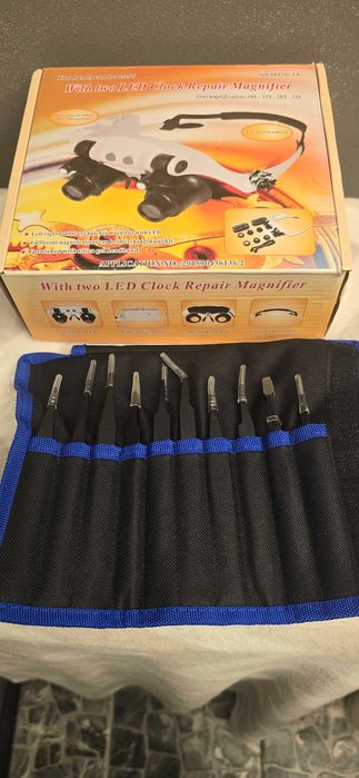 Sprzedam okulary jubilerskie plus zestaw