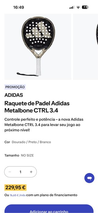 Raquete de Padel Adidas Metalbone CTRL 3.4