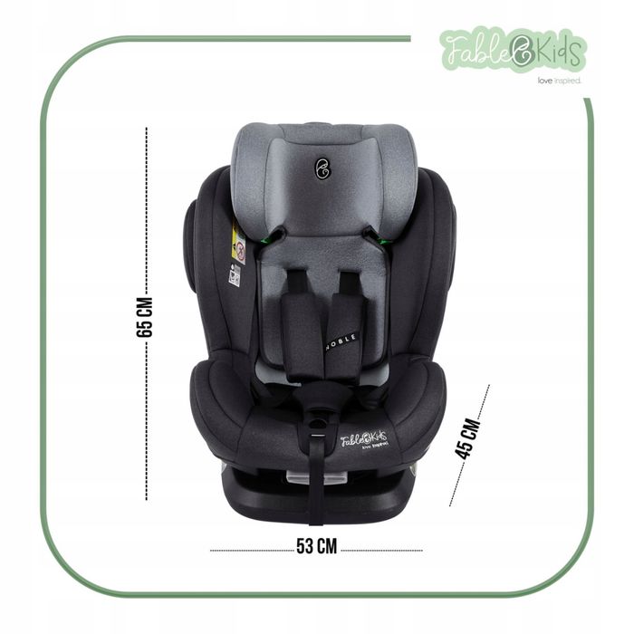 Fotelik samochodowy FableKids Isofix- defekt powystawowy