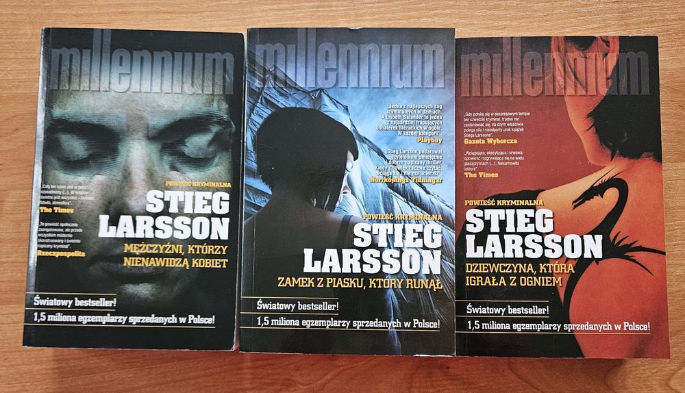 Trylogia millennium Stieg Larsson Tom 1 do 3