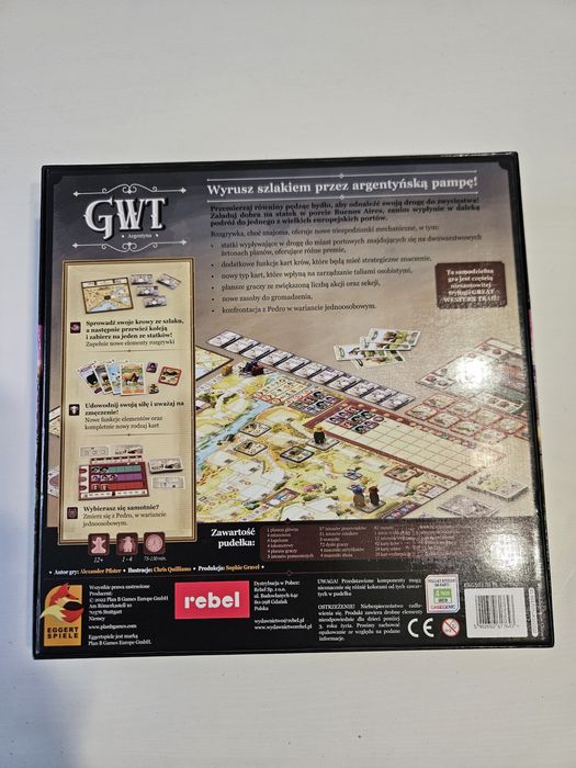 Grate Western Trail Argentyna gra planszowa