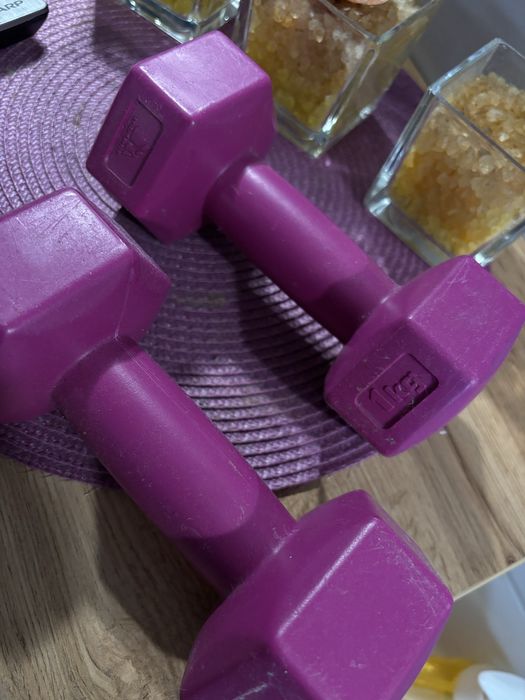 Ciężarki 1kg różowe