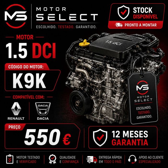 Motor 1.5 DCI Garantia 12meses