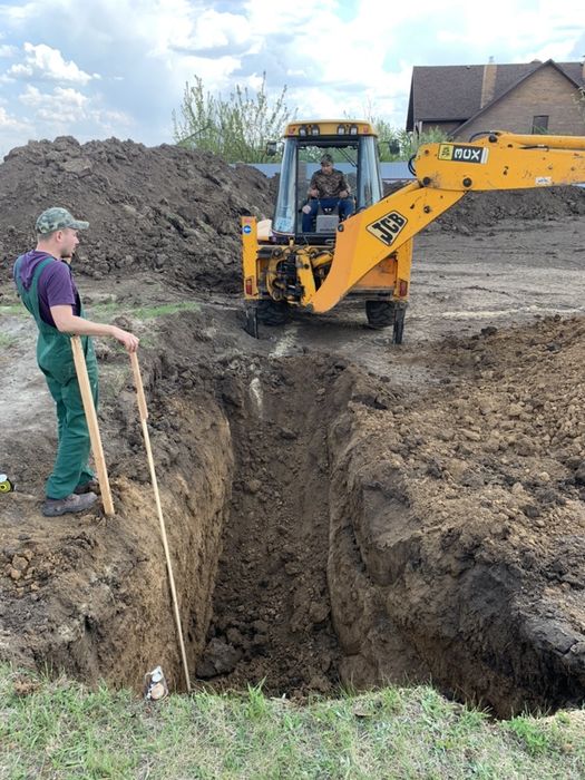 Аренда экскаватора JCB и самосвала. Вивіз мусора