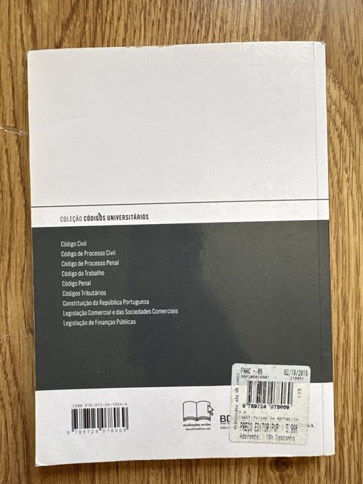 Livro da constituição da republica portuguesa