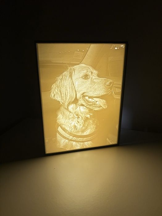 Quadro Personalizado com Foto e Luz LED – Impressão 3D