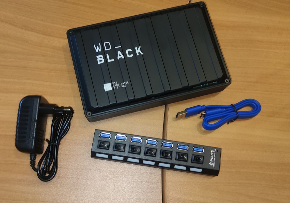 PROMO Hub 7 portas USB 3.0 High Speed Chia Plots Plotting Disco