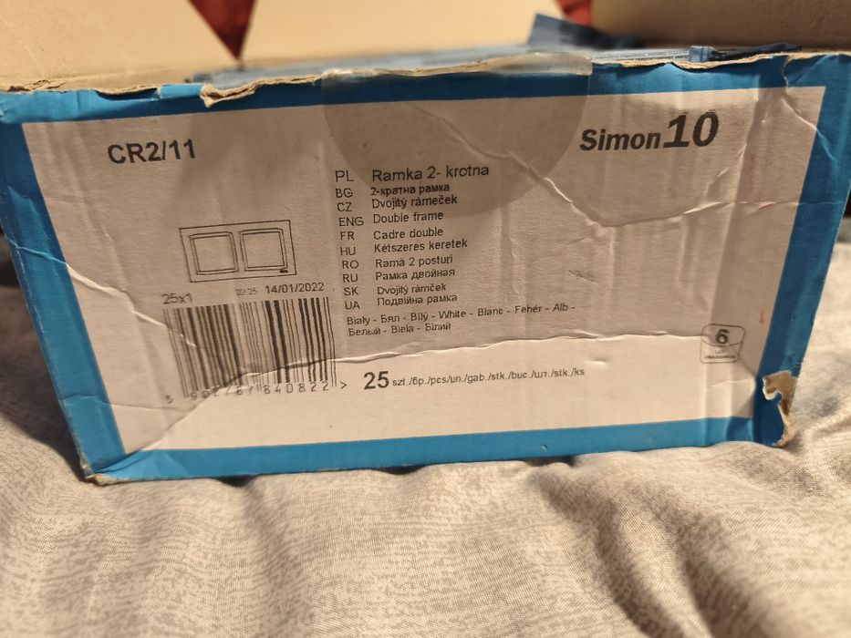 Ramka 2-krotna Simon10 w ilości 20 sztuk