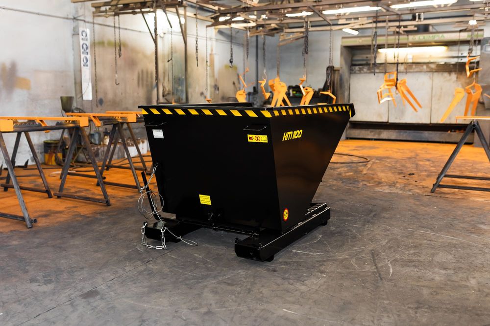 Kontener / Kontener samowyładowczy / Pojemnik metalowy / Koleba 1100L