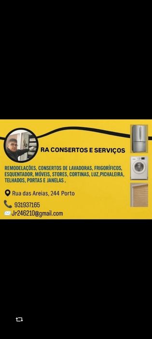 Consertos e obras de remodelação