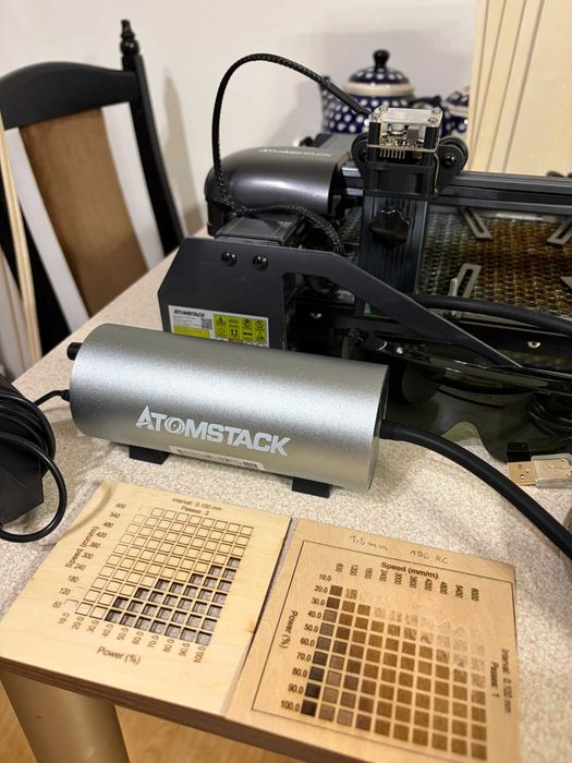 AtomStack P7 M30 – laser/ploter CNC grawer/wycinarka + akcesoria