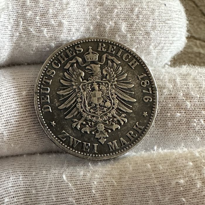 Niemecki 2 Marki 1876r