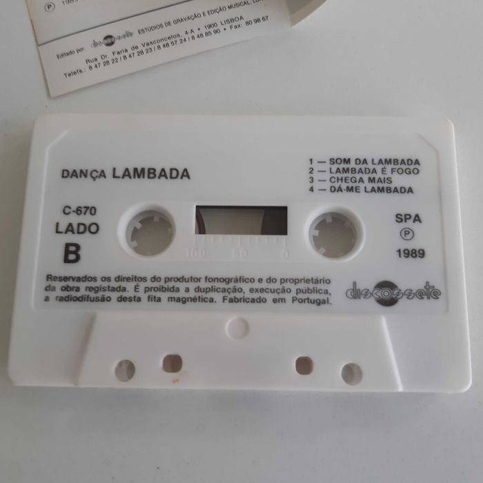 Cassete Áudio Original Colectânea - Camuta ( Toy ) Dança Lambada