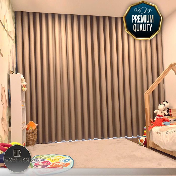 Cortinas de Onda Perfeita (por medida)