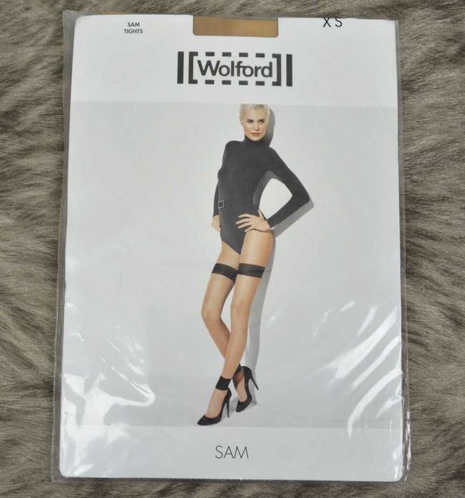 Изысканные колготки Wolford Sam Tights Sahara\Red (XS-S) 20 Den