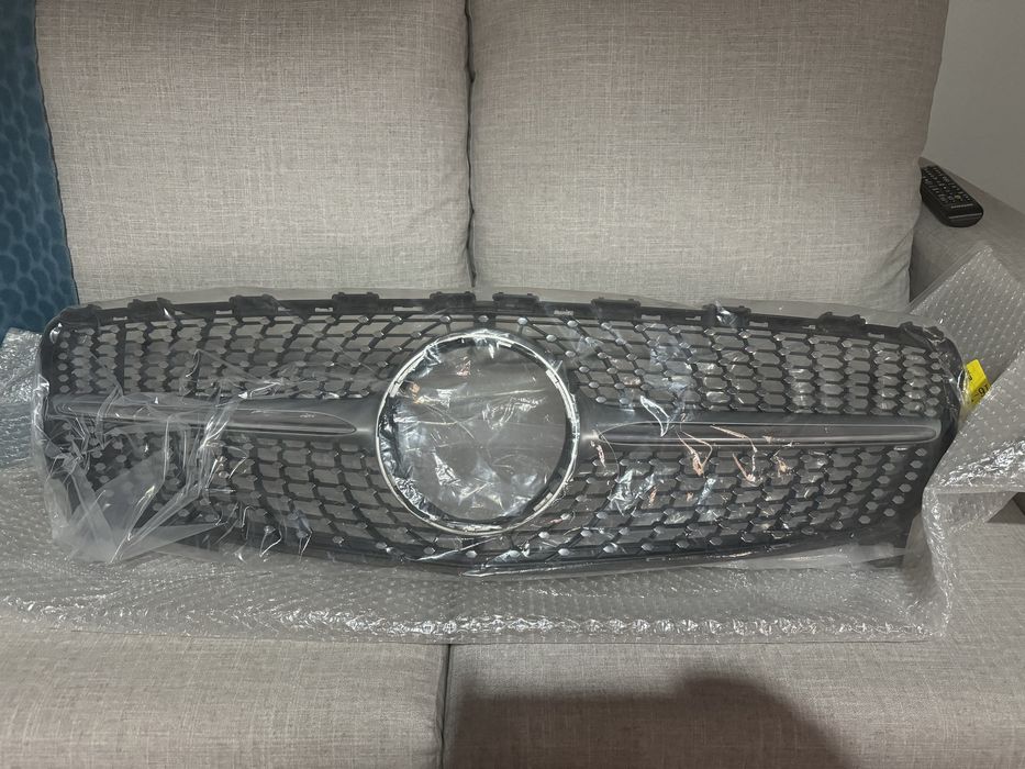 Grelha frontal Mercedes Class A Diamond Silver