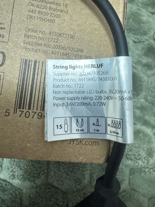 Гірлянда Лампочки Ліхтарики Юск