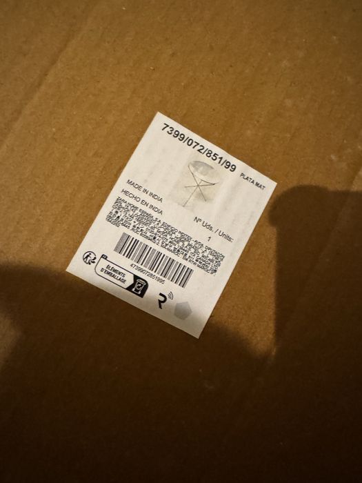 7 mesas de Inox dobráveis de exterior Zara Home - Novas