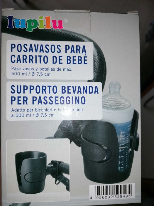Porta biberões para carrinho de bebé