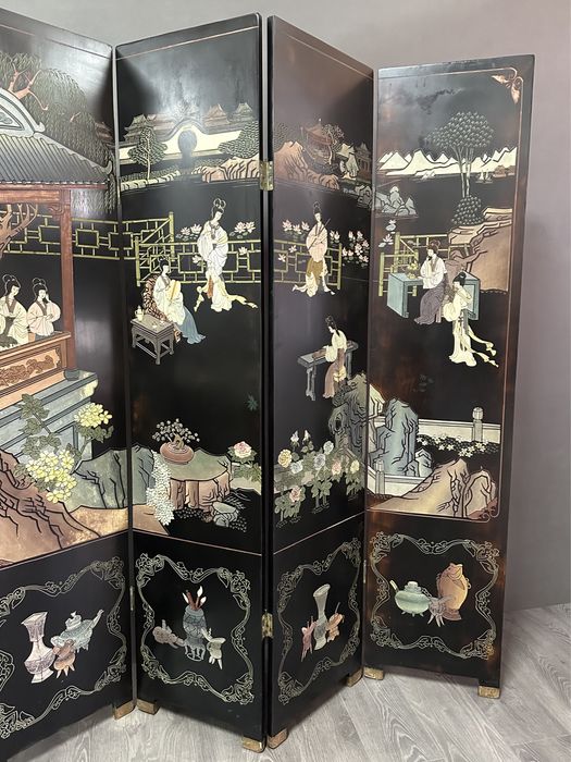 Вінтажна ширма в азіатському стилі
