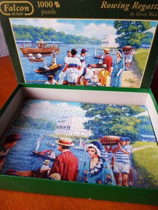 Puzzle FALCON de luxe 1000 - Rowing Regatta by Kevin Walsh kompletne