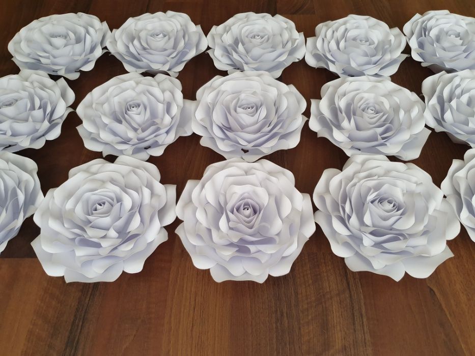 Róża z papieru 3D 45-48 cm