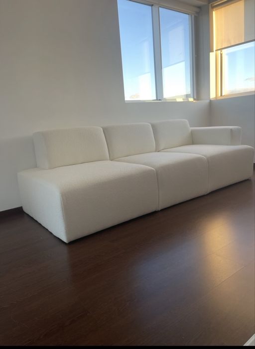 Sofa branco 3 lugars