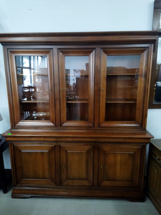 Kredens Witryna Biblioteka dębowa 190 cm