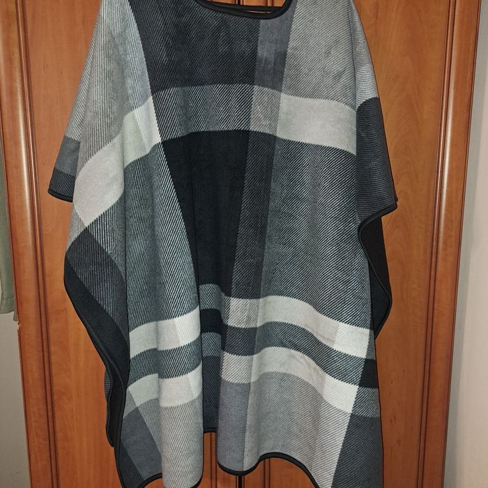 Ponczo dwustronne  plus size