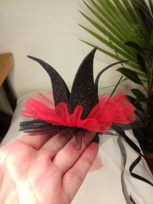 Корона и волшебная палочка Красная Черная Набор принцессы на праздник