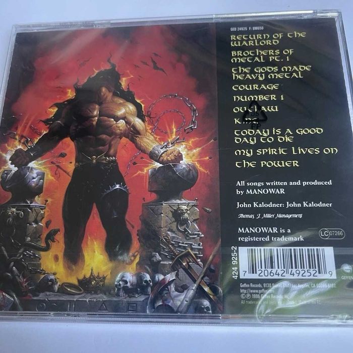 Manowar - Louder Than Hell (Novo/Selado)