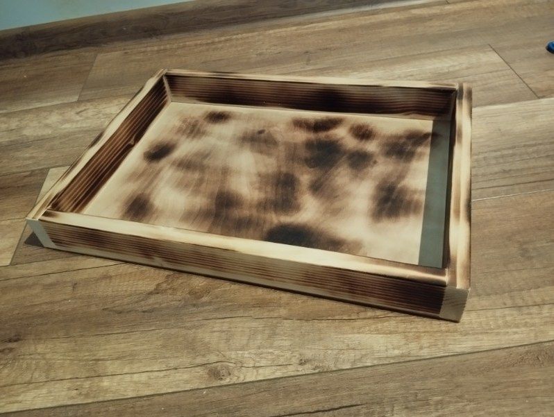 Taca, tacka drewniana ręcznie robiona