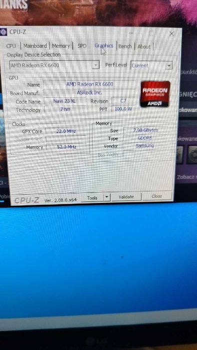 Komputer stacjonarny AMD Radeon RX6600