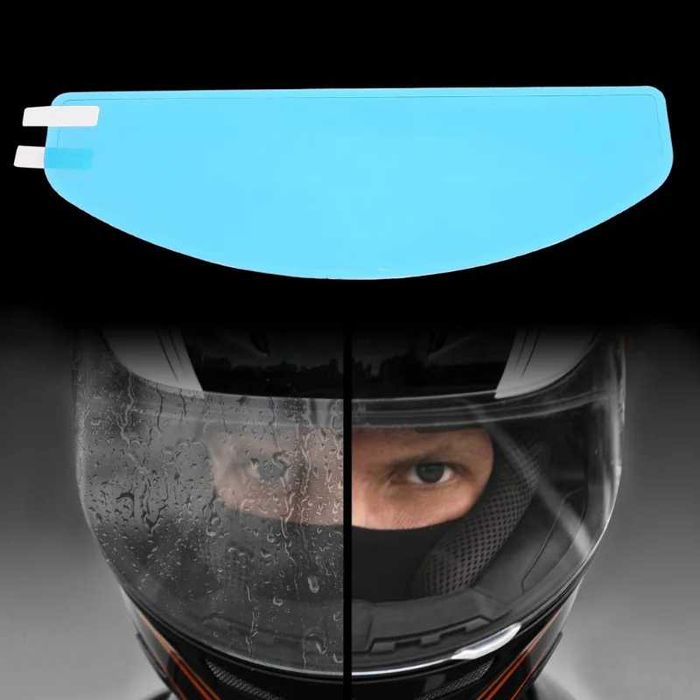 Película Viseira Capacete Anti-Embaciamento Repelente Água Moto
