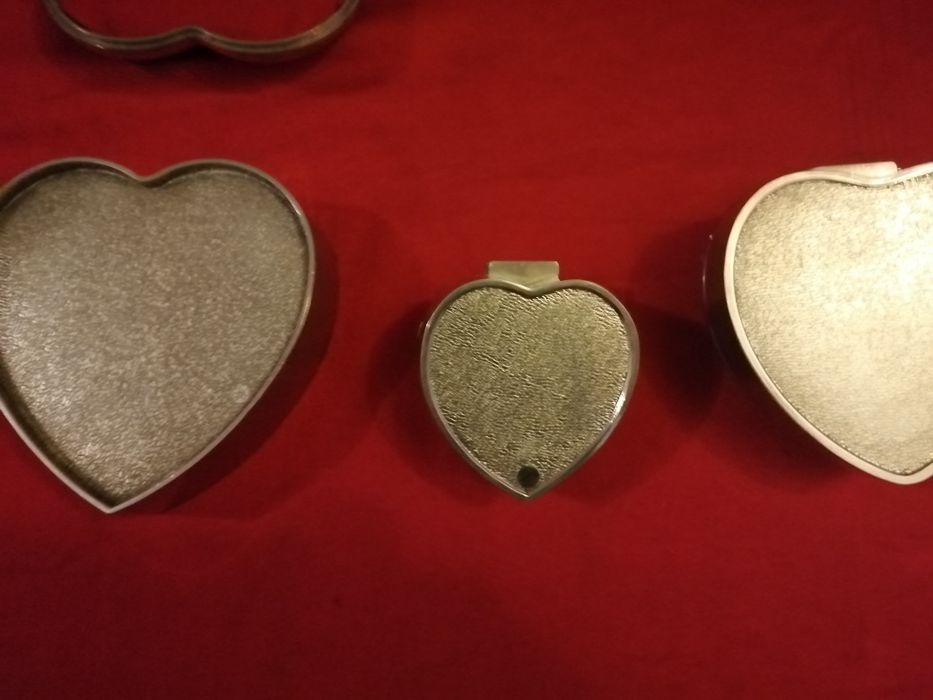 3 caixas de metal estanho