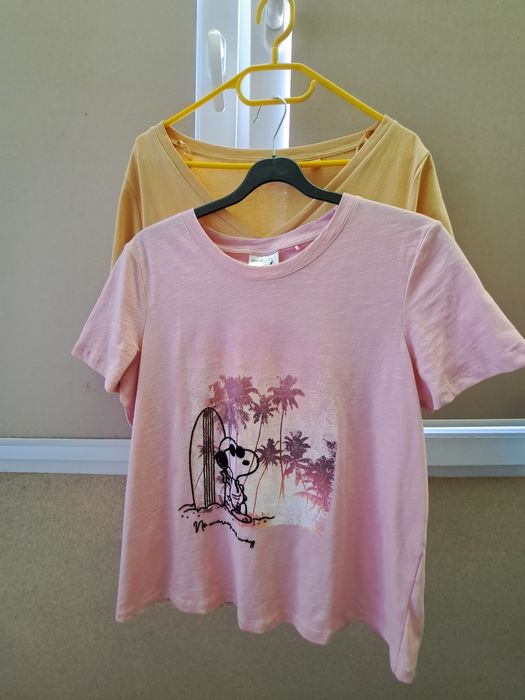 2 T-shirty damskie, krótki rękaw Snoopy C&A Jessica M