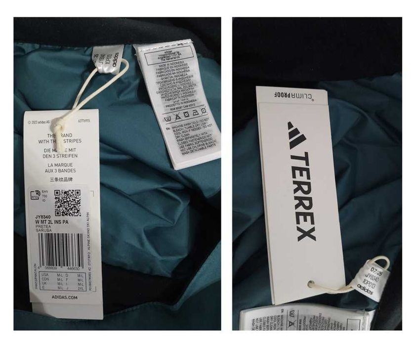 Adidas Terrex Calças desportos de inverno Tam ML
