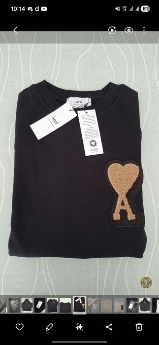 Camisola sweat shirt Ami Paris Nova tamanho L