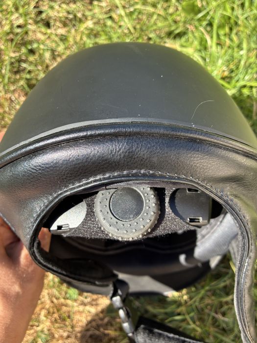 Kask jeździecki Equus czarny z brokatem S 53-56 cm