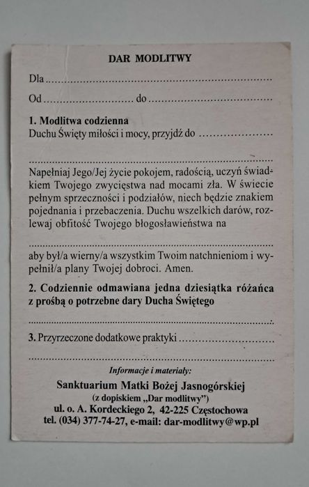 Różaniec z Jasnej Góry