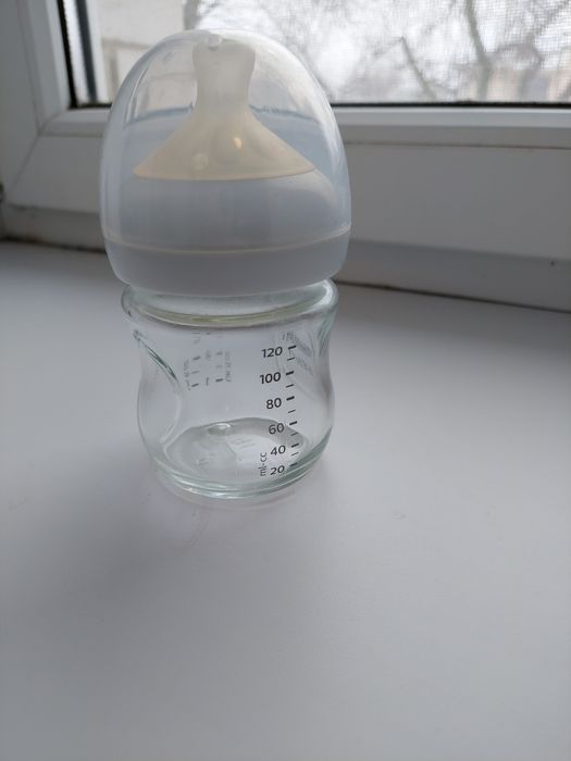 Дитяча скляна пляшечка Avent Natural, 120 мл
