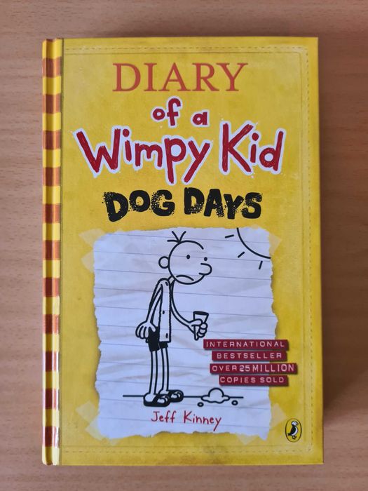 Livro juvenil "Diário de um Banana" - "Diary of a Wimpy Kid" em inglês