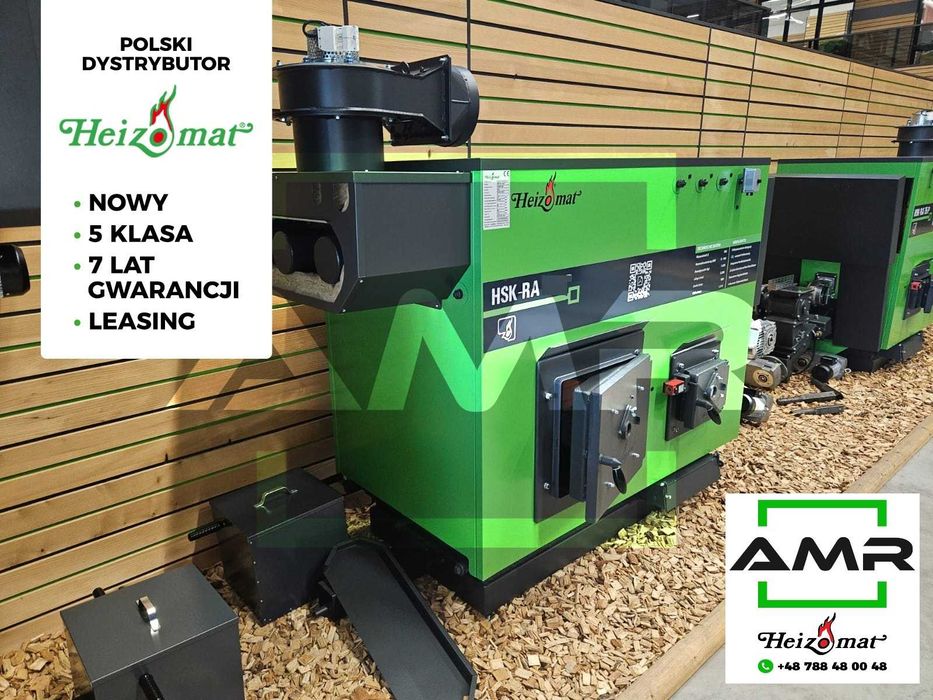 Tanie ogrzewanie piec na biomasę, zrębkę, owies- Heizomat 5 klasa NOWY