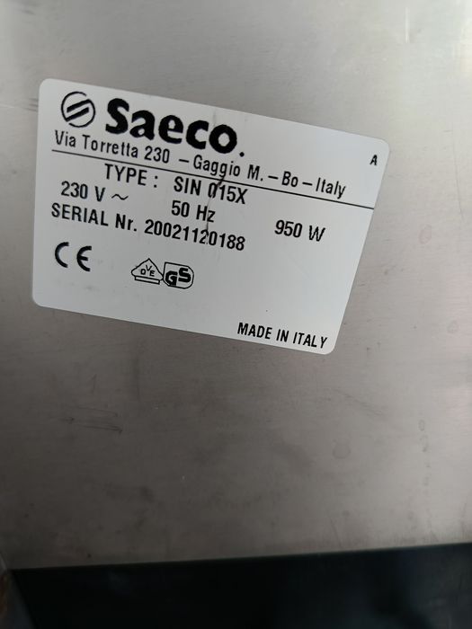 Saeco Aroma SIN 015X | Klasyczny włoski ekspres kolbowy | Made in Italy | 15 bar