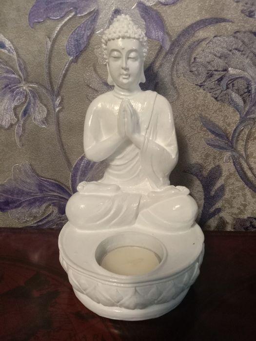 Підсвічник Будда гіпсовий 18 і 14 см