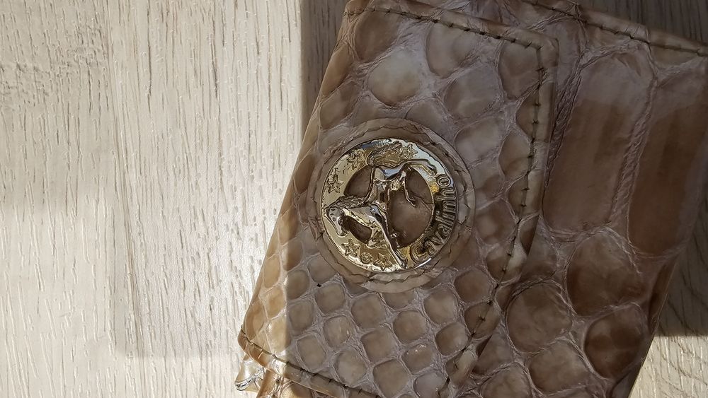 Porta cartões beje cavalinho