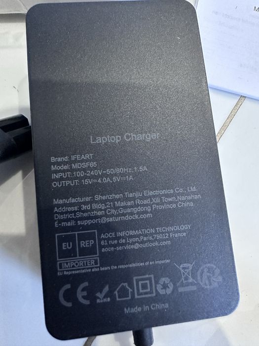 Zasilacz Microsoft 65W