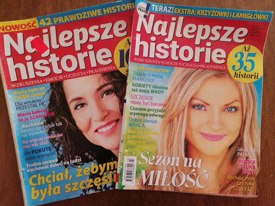 Czasopismo "Najlepsze historie" Nr 02/2019 i Nr 03/2023